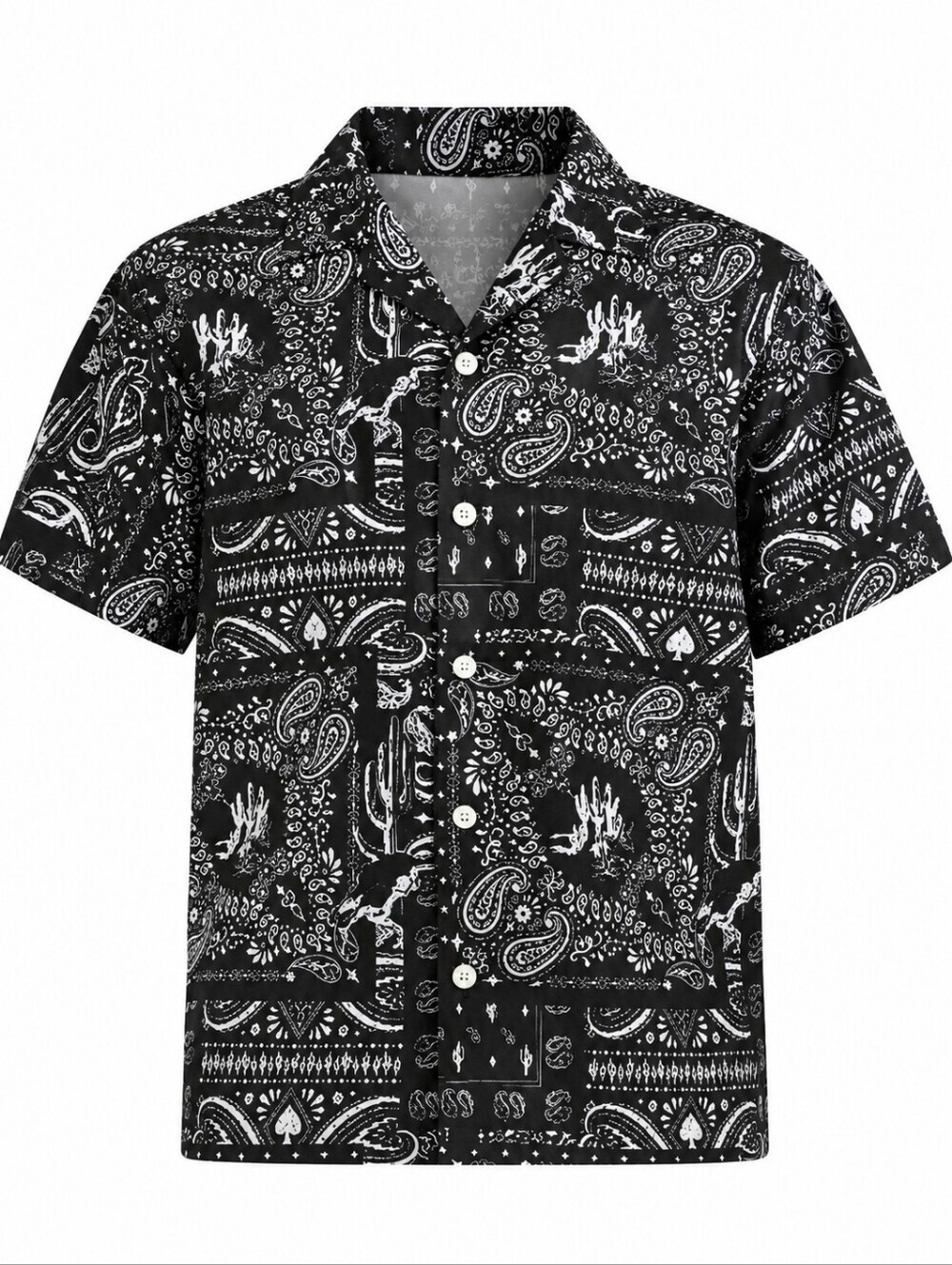 Men's Paisley Button Down Shirt